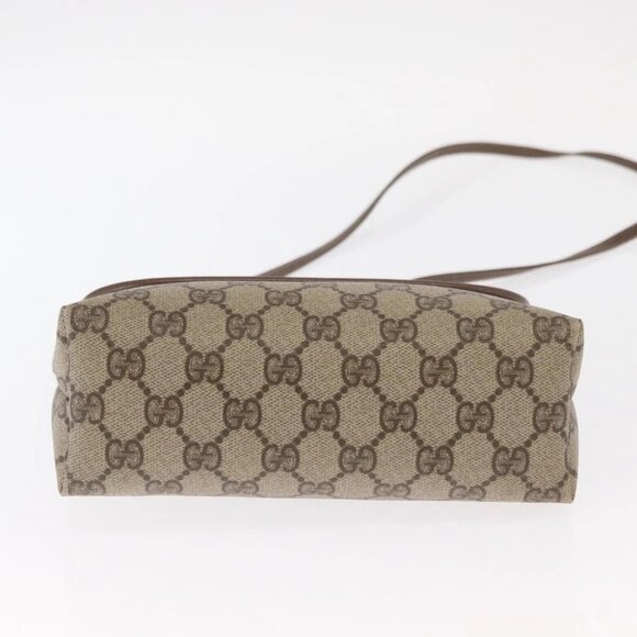 GUCCI GG Supreme Shoulder Bag PVC Beige Gold - Picture 6 of 16